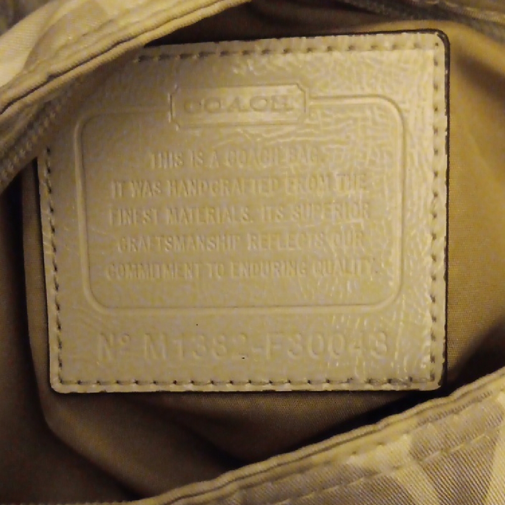 Coach Tan and Cream Crossbody Bag - Picture 6 of 9